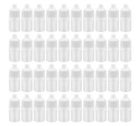 Hslife 100pcs Plastic Dropper Bottles 2ML Empty Squeezable Liquid Dropper Bottle with Cap for Home and Travel