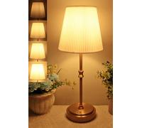 HSLighting Rechargeable Lamp, 5000mAh Touch Cordless Table Lamps Bedside Battery Operated Fabric Shade Portable Tall Desk Lamp with Stepless Dimmable for Dining Living Room Bedroom Kitchen Bar, 15''