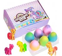 Hsmihair Unicorn Hatching Eggs for Kids, 6 Pack Growing Unicorn Eggs That Hatch in Water, Hatching dinosaur egg for Girls Boys, Eeaster gifts for kids & Birthday Gift Ideas for Kids Age 3 4 5 6 7 8