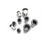 HSMXNEONJB 10PCS OD1/4 to NPT1/4 PC Pneumatic Quick Connector Water Air Connector