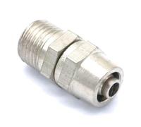 HSMXNEONJB 5pcs 1/8" Male Thread to Quick fit for 6x4mm O/DxI/D Hose Brass Pneumatic Pipe Hose Coupler Fitting Connector HSMXNEONJB