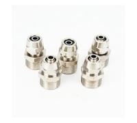 HSMXNEONJB 5pcs 3/8" Male Thread to Quick fit for 8x5mm O/DxI/D Hose Brass Pneumatic Pipe Hose Coupler Fitting Connector HSMXNEONJB