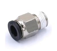 HSMXNEONJB 5pcs Fit Tube O.D 1/4" Pushfit -1/8" NPT Male Straight Air Pneumatic Fitting HSMXNEONJB