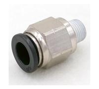 HSMXNEONJB 5pcs Fit Tube O.D 3/8" -1/8" NPT Male Straight Air Pneumatic Fitting HSMXNEONJB