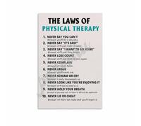 HSMXNEONJB Geriatric Pediatric Neurologic PT Law Poster Canvas Wall Decor Physical Specialty Guide for Student Dormitory Studio(Framed,16x24inch(40x60cm))