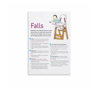 HSMXNEONJB Nursery Safety Wall Art - Baby Fall Prevention Guide Poster, Essential Tips for New Moms and Dads(Framed,16x24inch(40x60cm))