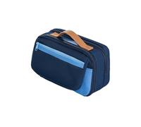 HSNAXingLife Pencil Case with Compartments, Portable Stationery Bag, Large Capacity,Stylish Simple,Washable,Unisex,Suitable for Elementary Middle, College Students, as Well as Adults (Blue)