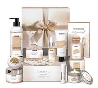 HSOEIXL Gifts for Women: Bath and Body Care Gift Set, 12 Piece Coconut Body Care Set, Relaxing Bath Set for Mother's Day, Birthday and Christmas