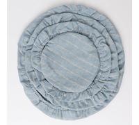 HSOFTIFY 100% Linen Bowl Covers for Bread Proofing with Stripe 4 Pcs, Blue | Reusable Bowl Covers 5.9/7.9/9.8/11.8 inch, Breathable Elastic Cloths Cover for Sourdough Baking