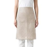 HSOFTIFY 100% Pure Linen Half Apron with 2 Pockets for Women Men Kitchen Chefs, Plain Waist Apron for Waitress Cleaning Catering Gardening Cooking Pottery,Linen