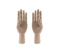 HSOMiD Flexible Wooden Hand Model Moveable Wooden Artists 12 Inches Hand Model for Sketching Drawing Painting Home Office Desk Decoration12 Inch Left and Right Hand 1 Set 12Inch Hands