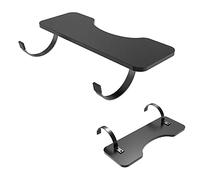 HSOYGE Computer Desk Extender Tray, 55×24cm Keyboard Tray, Arm Support Platform Black/White, Keyboard Drawer With Bow Clip Design (Black 75x24cm)