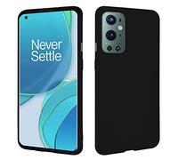 HSP Black case compatible with OnePlus 9 Pro | Premium TPU silicone case | Suitable for inductive charging | Scratch-resistant, shockproof | Matte surface | Perfectly fitting, soft, thin protective