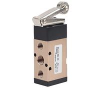 Hspemo MV-09 Aluminum Alloy 2 Position 5 Way Roller Lever Mechanical Valve 1/4in PT