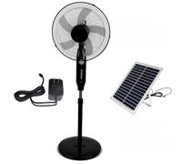HSPLXYT Oscillating Pedestal Fan,Floor Fans/Solar Fans/Camping Fans, Adjustable Height, 3 Speeds, for bedroom, home, office and warehouse, factory, outdoor use, 18"