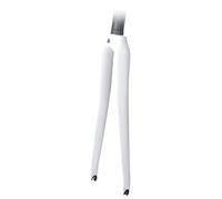 HSQMA 700C Road Bike Rigid Fork Carbon Fiber Fork Rim Brake Bicycle Front Fork 1-1/8 Threadless Quick Release 9mm (Color : Bright White)