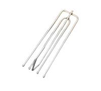 HSQPMGPRJ 10/20/30/50/100pcs Curtain Pinch Pleat Hooks 4Prong Cloth Clamp Stainless Steel Drapery Hook Clip Window Pleated Pins(30PCS)