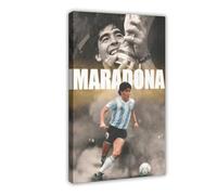 hsqxidhz Diego Maradona Poster, Maradona Canvas Poster Wall Art Decor Print Picture Paintings for Living Room Bedroom Decoration 24x36inch(60x90cm)