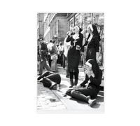 hsqxidhz Nuns Drinking Poster Canvas Poster Bedroom Decor Landscape Office Room Decor Gift 20x30inch(50x75cm)