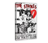 hsqxidhz The Strokes Posters Canvas Poster Wall Art Decor Print Picture Paintings for Living Room Bedroom Decoration 24x36inch(60x90cm)
