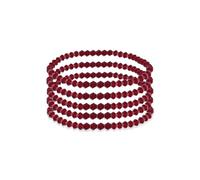 HSQYJ 5Pcs Birthstone Crystal Bracelets for Women Stretch Bead Bracelet Dainty Stack Friendship Bracelets to Daughter Mom Birthday jewellery Gift (Jan. Garnet)