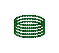 HSQYJ 5Pcs Birthstone Crystal Bracelets for Women Stretch Bead Bracelet Dainty Stack Friendship Bracelets to Daughter Mom Birthday jewellery Gift (May. Dark Green)