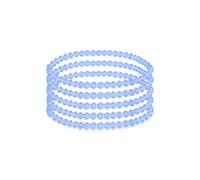 HSQYJ 5Pcs Birthstone Crystal Bracelets for Women Stretch Bead Bracelet Dainty Stack Friendship Bracelets to Daughter Mom Birthday jewellery Gift (Mar. Light Blue)