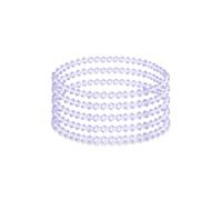 HSQYJ 5Pcs Birthstone Crystal Bracelets for Women Stretch Bead Bracelet Dainty Stack Friendship Bracelets to Daughter Mom Birthday jewellery Gift (Jun. Light Purple)