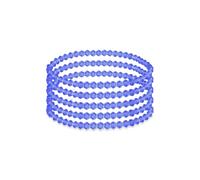 HSQYJ 5Pcs Birthstone Crystal Bracelets for Women Stretch Bead Bracelet Dainty Stack Friendship Bracelets to Daughter Mom Birthday jewellery Gift (Sep. Royalblue)