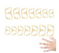 Hsrag 14Pcs Finger Splints for Arthritis, Thumb Splint for Trigger Thumb, Oval 8 Finger Splint for Sprained Swollen Fingers, Arthritis Pain, Sports Injuries (Sizes 5, 6, 7, 8, 9, 10, 11)