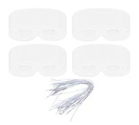 Hsrag 40 Pcs Die Cut Paper Masks Half Face Masks Masks to Decorate DIY Blank White Mask for Party Supplies Halloween Masquerade