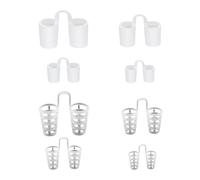 Hsrag 8 PCS Silicone Nose Vents & Nasal Dilators - Anti-Snoring Invisible Breathing Aids with Universal Sizes in Pouch