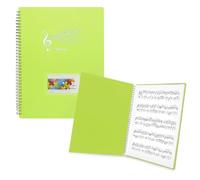Hsrag A4 Music Folder, Pocket Display Book Waterproof Plastic 30 Pockets / 60 Pages Presentation Folder A4 Tabs Music Sheet Chorus for Musical, Portable Organizer