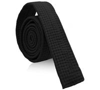 Hsrag Black Karate Belt - 1.6m Martial Arts Ranking Belt, Durable Karate Belts for Practice & Training