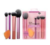 Hsrag Makeup Brushes 5 Pcs Make Up Kit, Makeup Brushes and Make Up Blender Sponge for Foundation, Blush, Bronzer, Eyeshadow, and Powder, Synthetic Bristles, Cruelty Free