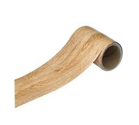 Hsrag Woodgrain Self-Adhesive Duct Tape - 5cm x 10m Brown Oak for Floor Baseboard Edging