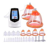 HSRG 24 Cups Vacuum Therapy Machine, Orange Vacuum Cupping Massagers Buttocks Lifter, Full Body Body Shaping Machine for Hip Enhancer, for Slimming Skin Tightening, for Salon or Home Use