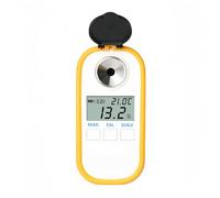 HSRG Handheld LED Digital Refractometer, 0-50% Range Dairy Cow Colostrum Concentration Meter, ±0.2% Accuracy 0.1% Resolution Sugar Content Tester for Cow Colostrum Detection