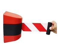 HSRG Magnetic Retractable Belt Barrier, 2/3/5/10M Wall Mounted Queue Rope Barrier with ABS Case, Automatic Locking Function, for Crowd Control, for Outdoor Parking Lot, Airports, Banks