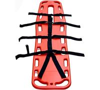 HSRG Spine Board Stretcher, Portable Lifesaving Stretcher Swimming Pool Plastic Life Board, Medical First Aid Spine Board with Fixed Strap, for Hospital, Clinic, Home, Ambulance