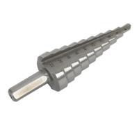 HSS 4341 Double Flute Step Drill Bit - 4mm to 22mm Holes - Precision Drilling Loops Multi One Size