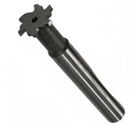 HSS-AL T Slot End Mill Milling Cutter,High-Speed Steel Woodruff Keyseat Cutter, HalfRound Keyway Milling Cutter, Straight Shank, 6 Flutes, 20mm x 2mm x 70mm