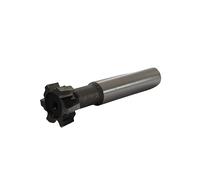 HSS-AL T Slot End Mill Milling Cutter，High-Speed Steel Woodruff Keyseat Cutter, HalfRound Keyway Milling Cutter, Straight Shank, 6 Flutes, 14mm x 6mm x 60mm