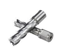 HSS Annular Cutter Mag Drill Bit -1pcs 55mm Length Hollow Shank For Metal Hole Cutting 15/16/17/18/37mm Plate Drilling Tool For, Wood(16x55mm)