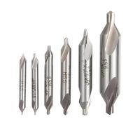 HSS center drill 60 Degree Countersinks Angle Bit Set 2.0mm 2.5mm 3mm 4mm 6mm Metal Center Drill HSS Combined Drills(7pcs 1.5-5.0mm)