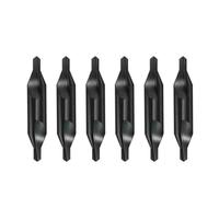 HSS Center Drill Bits, Type A Fully Ground for Stainless Steel Aluminum Alloy Mold Steel, 6/10PCS for Drill Milling Machine
