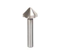 HSS Chamfer Cutter 90 Degree Anti-fatigue HSS Countersink Drill Tools, 3 Flute Stainless Steel Machining Chamfering End Mills 1pc(16.5mm)
