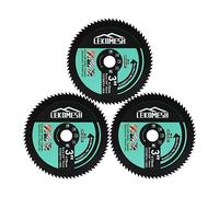 HSS Circular Cutting Disc- 3pcs 75mm/3" 72T 3/8" (10 mm) Arbor Cutting Disc for Soft Metal, Copper, Aluminium, Wood, Plastic, Cutting Disc, LEKOMESH