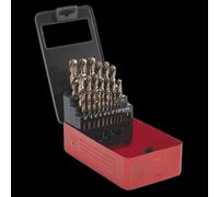 Sealey HSS Cobalt Split Point Fully Ground Drill Bit Set 25pc Metric AK4702