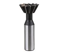 HSS Dovetail Cutter Straight Shank End Mill Cutter Metal Working Mold Tool Router Bit